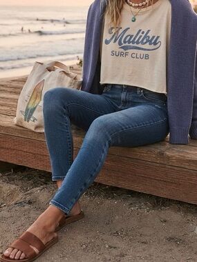 Volcom Liberator High Rise Legging Jeans Dark Wash Size 28